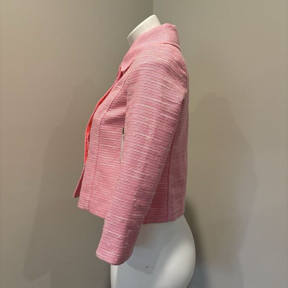 Lilly Pulitzer Blazer 0 Beauford Jacket Pink Boucle 4 Button - Picture 2 of 15